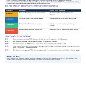 First page of the Attendance USA PSSB Counselor District Guide (Bonus B)