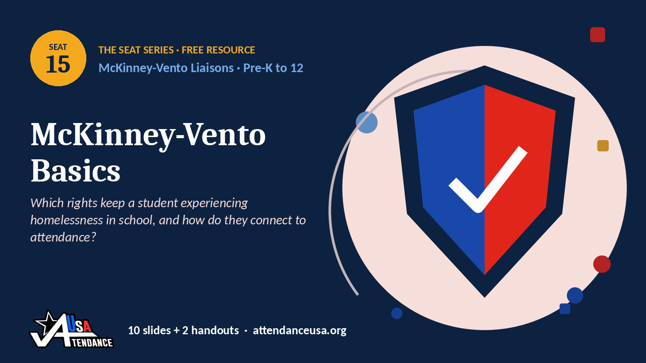 Seat 15 McKinney-Vento Basics, an original Seat Series illustration from Attendance USA.