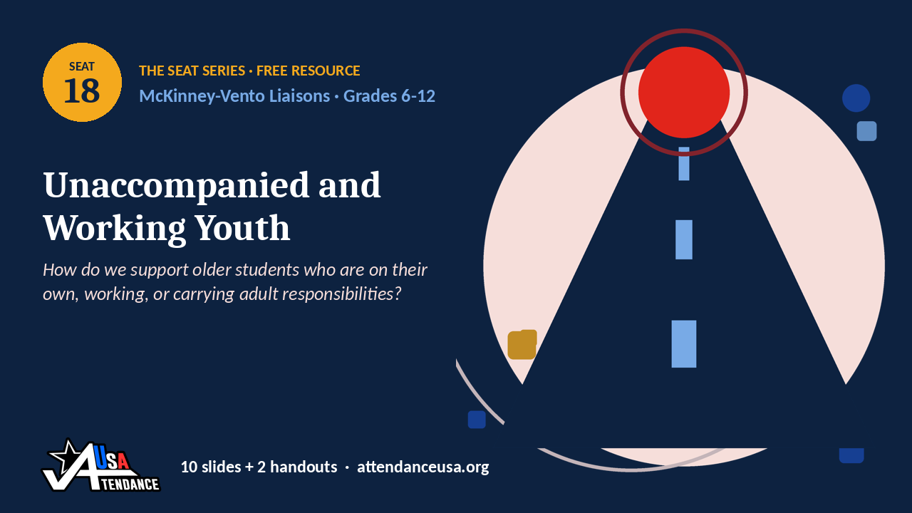 Seat 18 Unaccompanied and Working Youth, an original Seat Series illustration from Attendance USA.