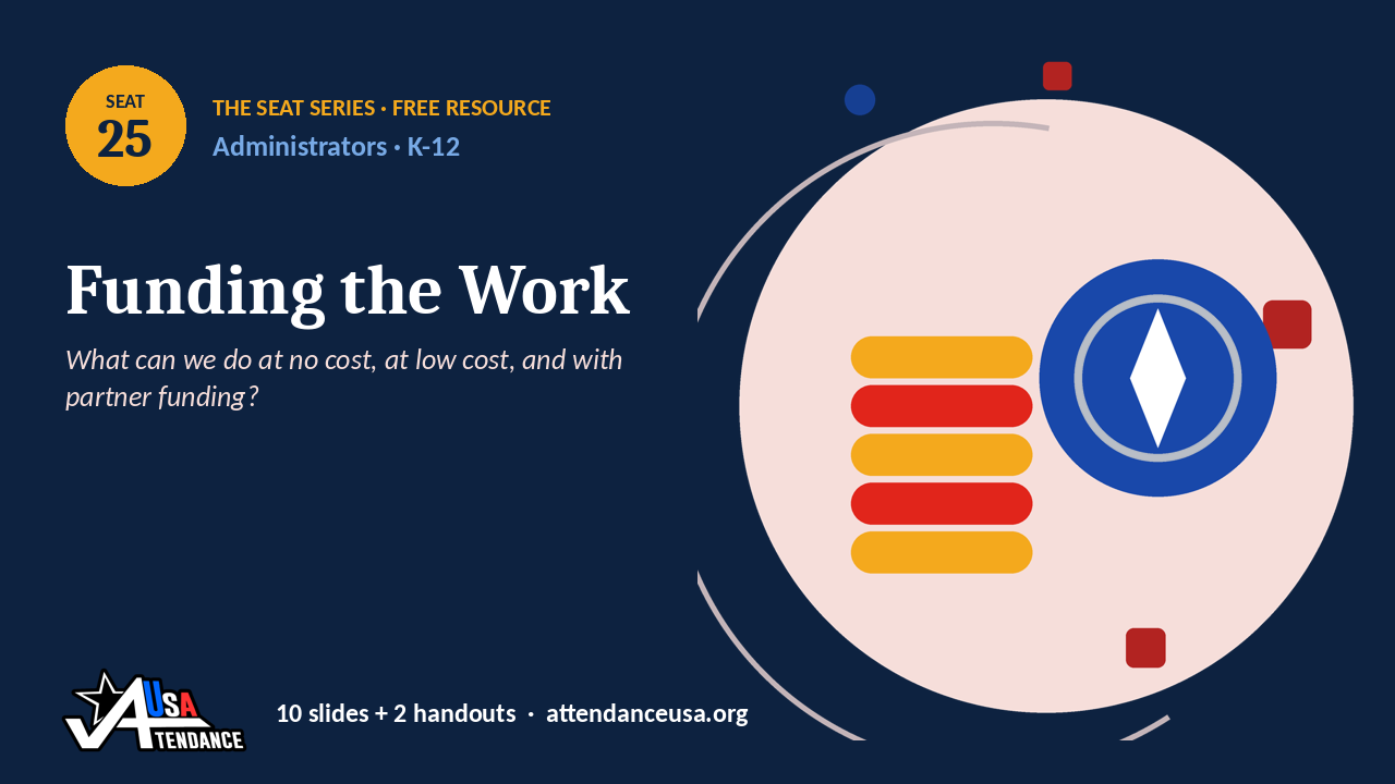 Seat 25 Funding the Work, an original Seat Series illustration from Attendance USA.