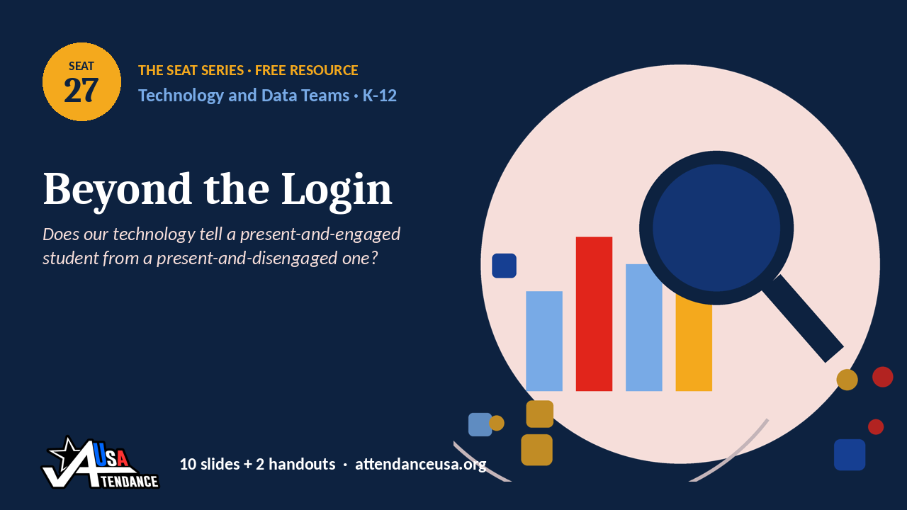 Seat 27 Beyond the Login, an original Seat Series illustration from Attendance USA.