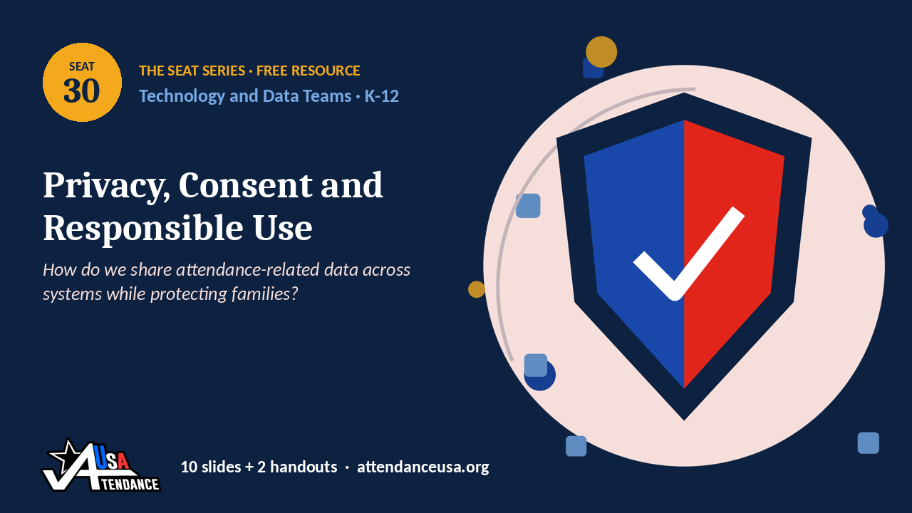 Seat 30 Privacy, Consent and Responsible Use, an original Seat Series illustration from Attendance USA.