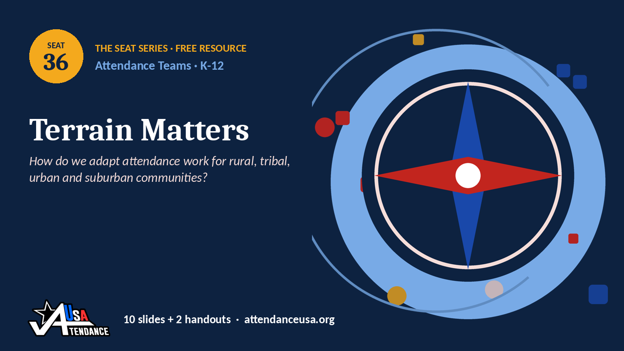 Seat 36 Terrain Matters, an original Seat Series illustration from Attendance USA.