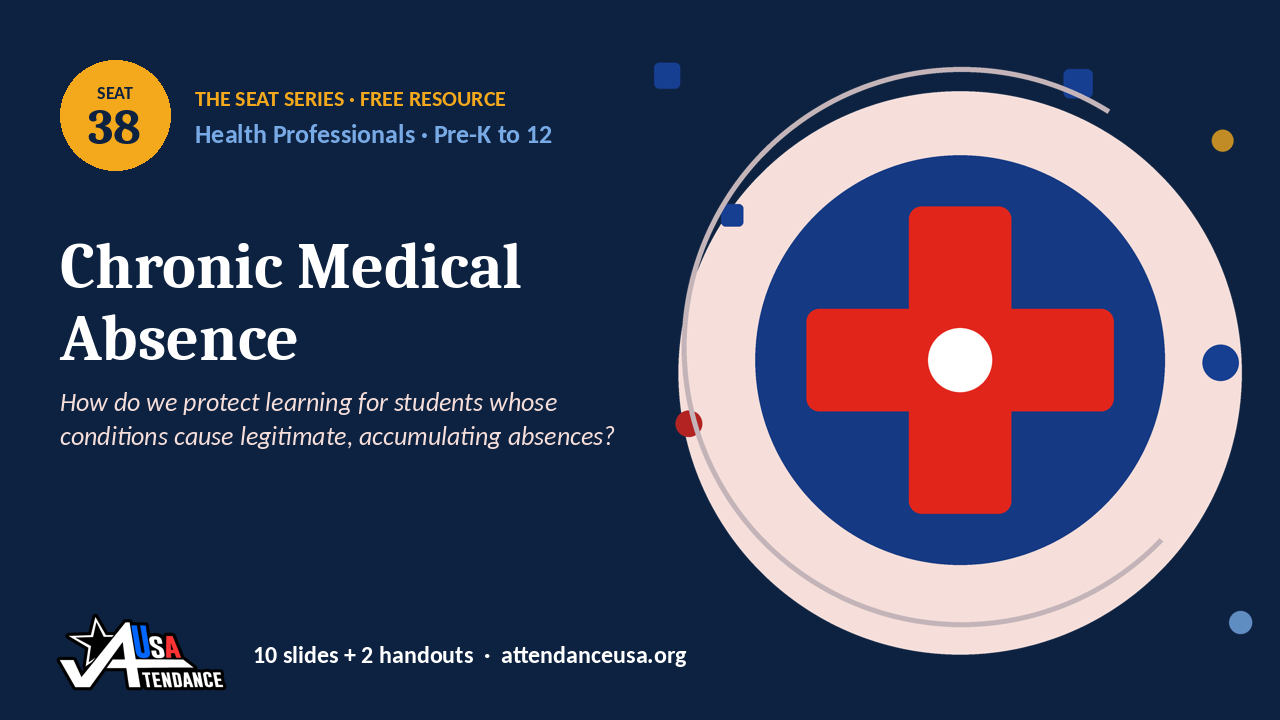 Seat 38 Chronic Medical Absence, an original Seat Series illustration from Attendance USA.