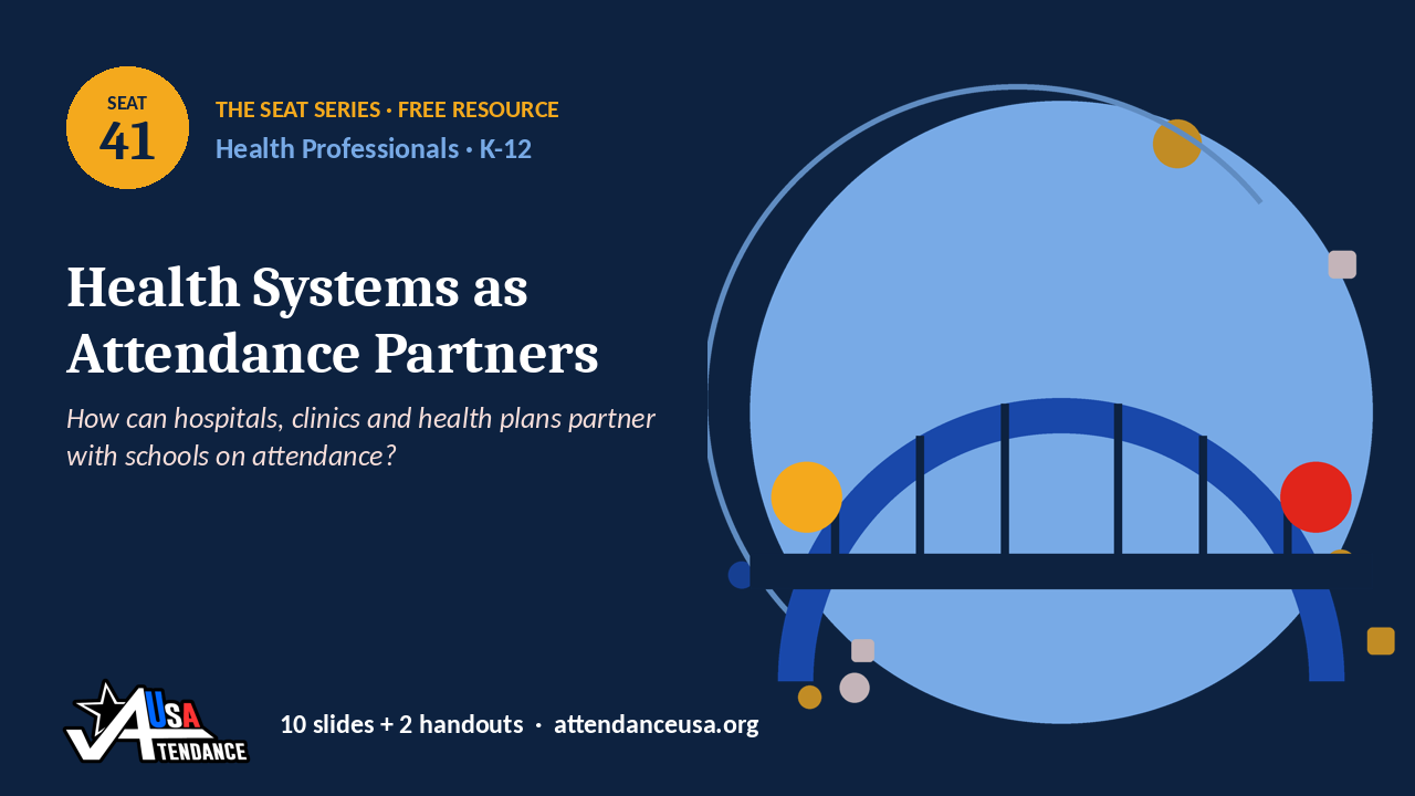 Seat 41 Health Systems as Attendance Partners, an original Seat Series illustration from Attendance USA.