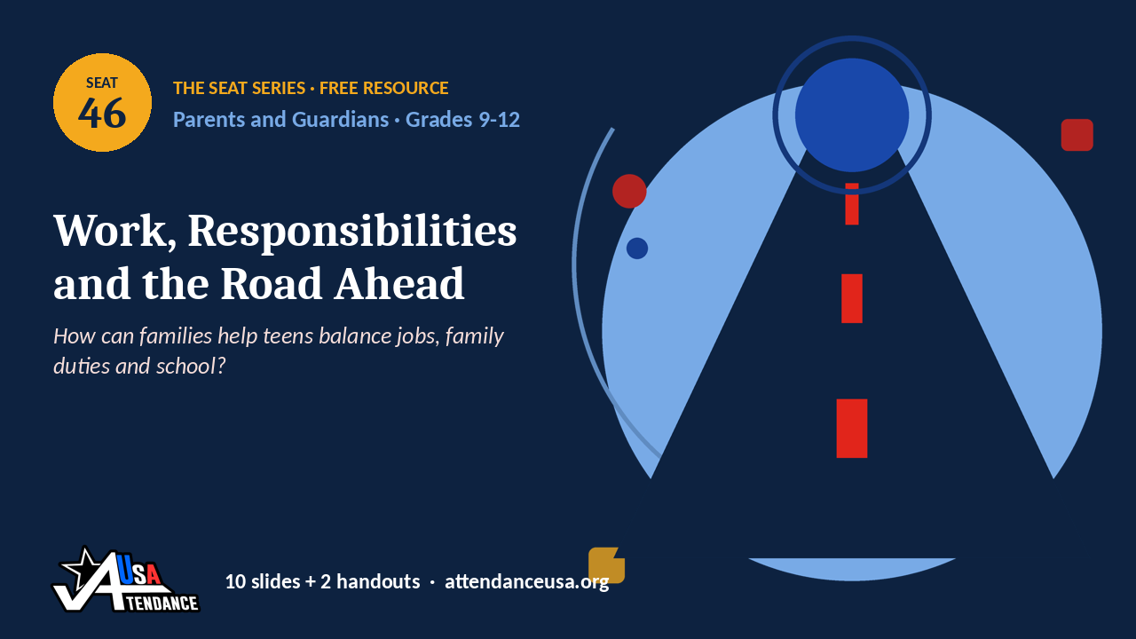 Seat 46 Work, Responsibilities and the Road Ahead, an original Seat Series illustration from Attendance USA.